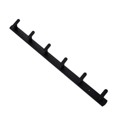 China New Aluminum Metal Coat Hook Rail Classic/Postmodern Wall Mounted Coat Rack For Long Coat Hat Towel Dresses Bag for sale