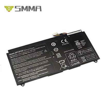 China 6280mAh 47WH AP13F3N LAPTOP Laptop Battery For Acer Aspire S7-392 S7-392-9890 S7-391-6822 Ultrabook AP13F3N 2ICP4/63 114-2 7.5V for sale