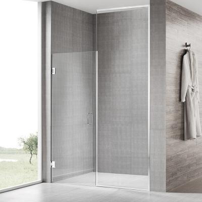 China Quiet Operation Seawin Stainless Steel 90 Degree Pivot Hinge Frameless Swing Bathroom Glass Shower Door for sale