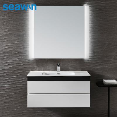 China Modern Seawin Square Acrylic Living Room Anti Fog Light Backlit Light Led Mirror for sale