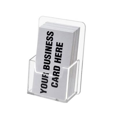 China Different Types Fashionable High Inquiry Customized Business Name Card Holder Acrylic Plastic Presentation Box for sale