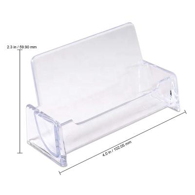 China Factory Supply Good Quality Fashionable Customized Clear Acrylic Sign Business Card Holder Pocket for sale