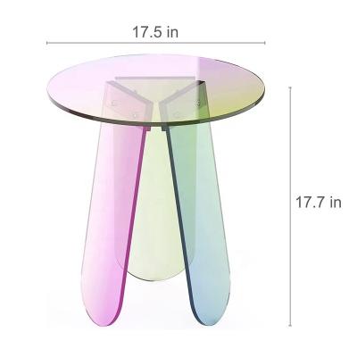 China Customized economical modern clear transparent acrylic folding desk fashion hot sale tray wedding table for sale