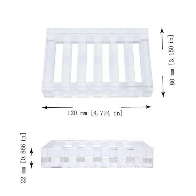 China Customized Economical Modern Decorative Clear High Quality Acrylic Plastic Plastic Holder Hot Selling Fashion Soap Dish for sale