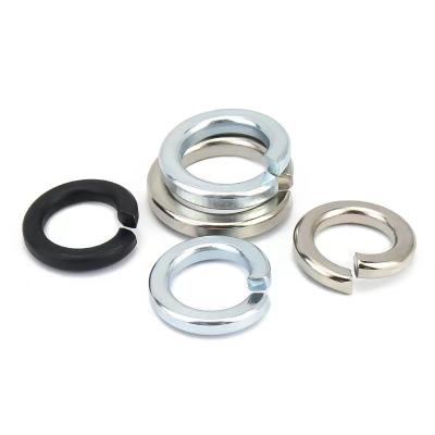 China Flat Single Seal Spring Washers Stainless Steel Coil Spring Lock Washers Fastener Liner Spring Lock Washer for sale