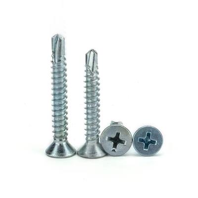 China Pan Tail Self-Drilling Screw Hex-Angle Self-Drilling Flange Self-Drilling Screw Countersunk Drill Head Cross Main Screw for sale