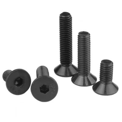 China Pan High Strength Bolts Black Hex Flat Head Screws Hex Socket Head Screws Spread Hex Socket Head Bolts for sale