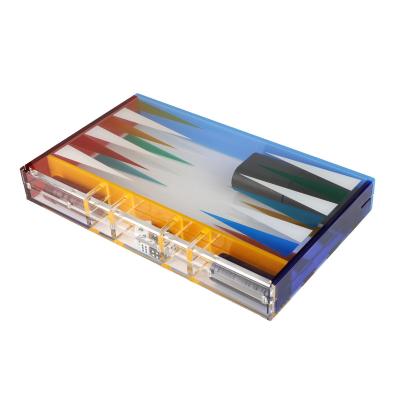 China Wholesale Eco-Friendly Chess 2023 Modern Board Game Acrylic Backgammon Set For Children Educational for sale