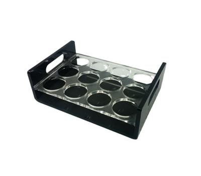 China Eco-friendly custom made glass stand bar KTV wine shot rack transparent acrylic cup holder for sale