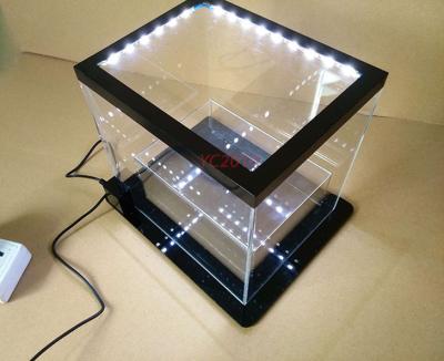 China Eco-friendly Creative Transparent Acrylic LED Light Box Exquisite Product Display Box for sale