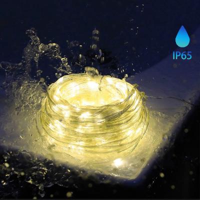 China Outdoor waterproof PVC+soft silver wire string lamp lights remote control 5M APP RGB LED string lights for sale