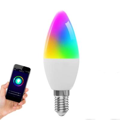 China Residential 5W RGB Smart Light Bulb 2700-6500K Smart Led Light Bulb App Control Blue Tooth Alexa Smart Bulb for sale