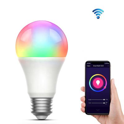 China Residential Smart Bulb A19 APP Control Smart RGBCW Household 9W E26 E27 B22 LED WIFI Life Bulb for sale