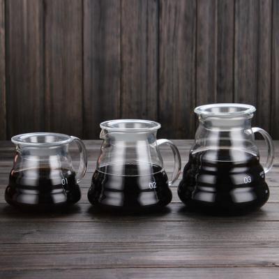 China Sustainable Wholesale Coffee Glass Make In Clouds Style And 360/600/800ml Coffee Pot For Sale for sale