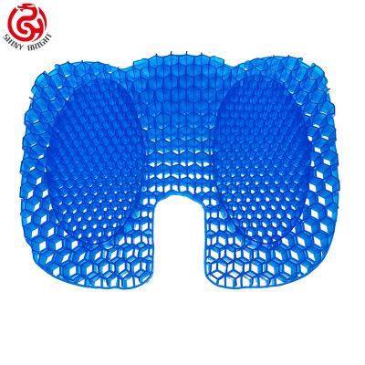 China Anti-static hot sale thick egg cushion double gel cushion gel pad with non-slip cover for sale