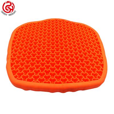 China Massage Seat Elastic Egg Cooling Sofa Wholesale Japanese Style Double Thick Foldable Honeycomb Comfort Pad Silicone Cushion for sale