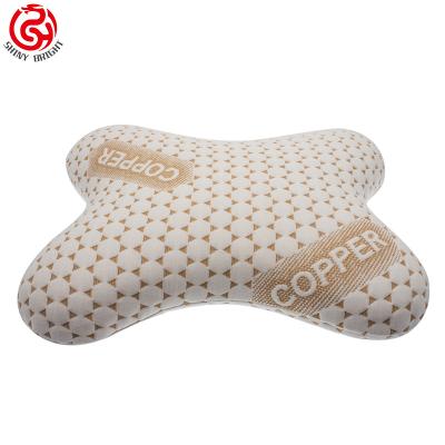 China Customized Massage Shape Relinked Memory Foam / Particle Copper Butt Neck Slow Butterfly Pillow for sale