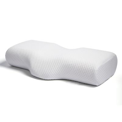 China Ergonomic Foldable Compressive Memory Hotel Extender Sleep Memory Foam Cutout Head Pillow For Neck Pain for sale