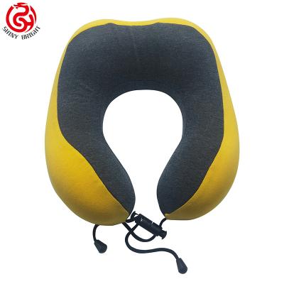 China Viable Memory Foam Neck Support Gel Travel Cool Pillow For Airplane Car Home Office Travel Orthopedic Neck Support Pillow for sale