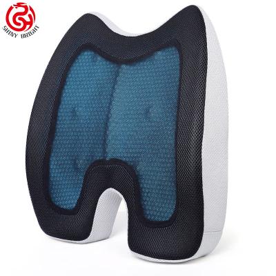 China Viable Memory Foam Ergonomic High Ergonomic Pain Relief Orthopedic Lumbar Support Cushion For Lumbosacral Support for sale