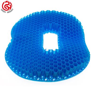 China PORTABLE hot sale office chair cushion breathable gel honeycomb egg shape cushion for sale