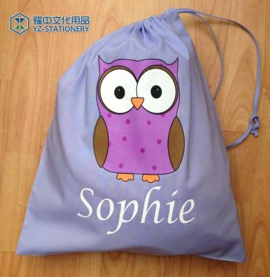 China Eco - Friendly Full Color Custom Printing Recycled Polyester Sublimation Drawstring Bag for sale