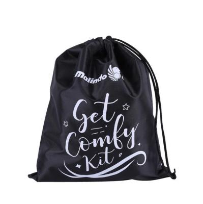 China Personalized Rope Handle Character Drawstring Bag Polyester School Bag Drawstring Bag for sale