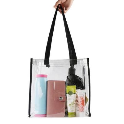 China Factory Price Eco-friendly Gift And Shopping PVC Bag With Handles Customized Makeup Bag Printed Accept Customized Logo for sale