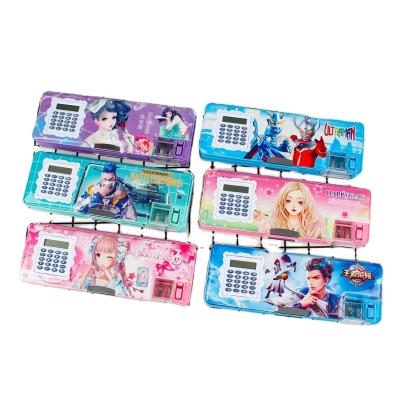 China Fashion High Popularity Various Styles Of Pencil Cases Cartoon Pattern Calculator Pencil Cases for sale