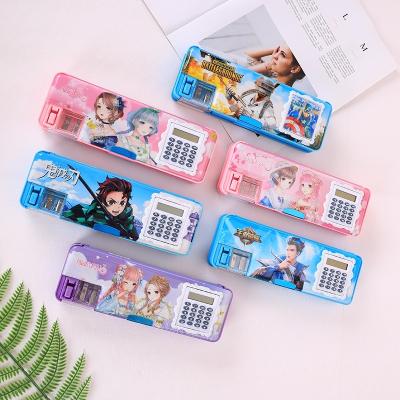 China Wholesale Fashion Case Girls Pencil Case Factory Calculator Pencil Case Multifunctional Pencil Case New for sale