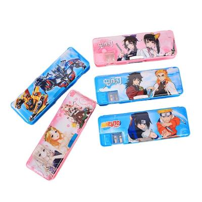 China Cheap Cute Stationary Fashion Pencil Case Girls Pencil Case Magnetic Magnetic Plastic for sale