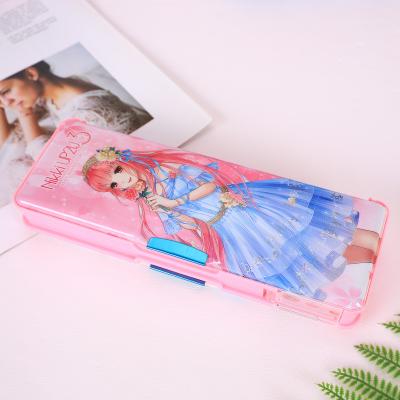 China fashion pop it double sided pencil case kpop pencil case for sale