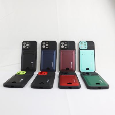 China Custom cover case shockproof card installing clear phonecase for iPhone 14 cell phone bags&accessories for sale