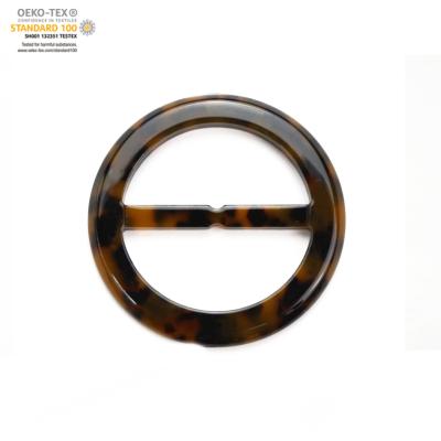 China Nickel free round resin plastic belt buckle for clothing without pin /with pin for sale