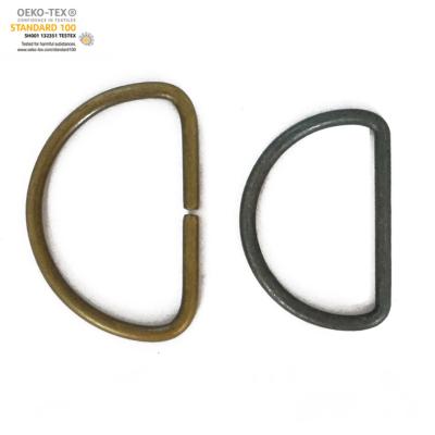 China nickel free metal d ring buckle for handbags in china factory for sale