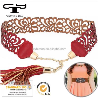 China Fashion new flower chinese decoractive hollow pattern decorative belts for girl for lattice for sale