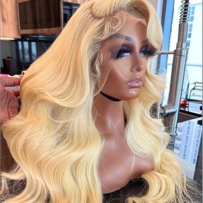 China Other 613 Human Hair Wig Glueless 613 Full Lace Frontal Cuticle Aligned Human Hair Wig HD for sale