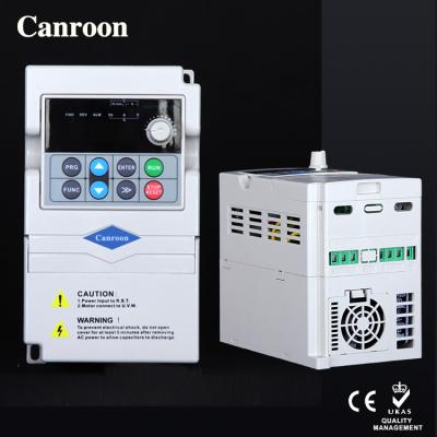 China Canroon Inverter Mini VFD 1.5kw Frequency Inverter 380V OEM Factory Inverter 160*90*81mm for sale