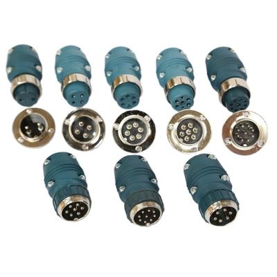 China Work Wire Conductor Accessories Two Core Socket Seven Core Socket And Welding Plug for sale