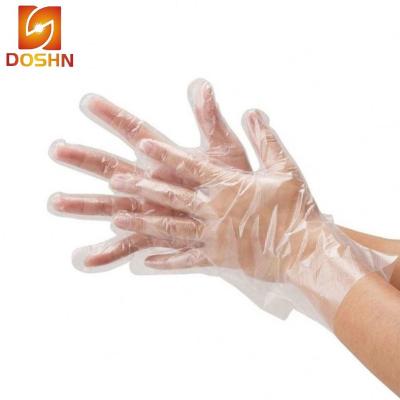 China Disposable Gloves Transparent Household LDPE/HDPE/CPE/TPE Plastic Cleaning Gloves for sale