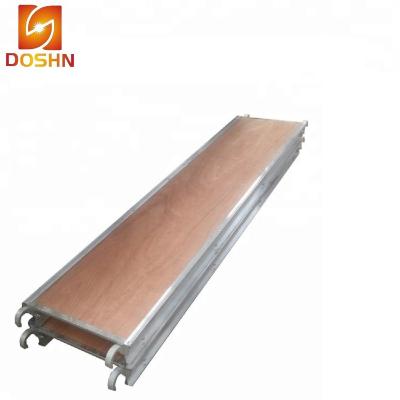 China Traditional Aluminum Scaffold Boards Construction Plank With Hatch Board Walk Board for sale