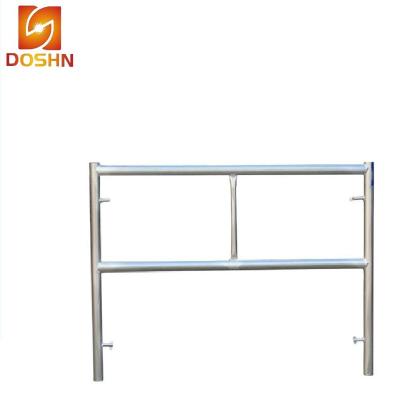 China Traditional Galvanized Galvanized Walk Through Ladder Frame Scaffolding Tower For Building for sale