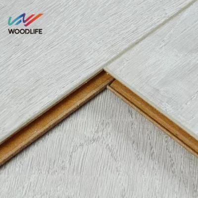 China Traditional indoor used 12mm ac4 waxed waterproof laminate wood flooring for sale