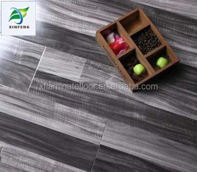 China Modern Super Glossy Waterproof High Glossy White Gray Laminate Flooring for sale