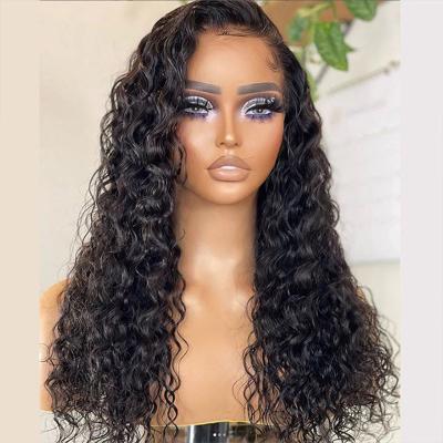 China Body Wave 250% Density Water Wave HD 13X4 Lace Front Brazilian Raw Color Women Virgin Hair 5X5 Closure Wigs With Baby Hair for sale