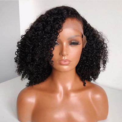 China Body Wave 250% Density Afro Kinky Curly Wig Pre Plucked Brazilian Virgin Hair Seller HD 13X4 Lace Front Wigs Womens 5X5 Closure Wig for sale