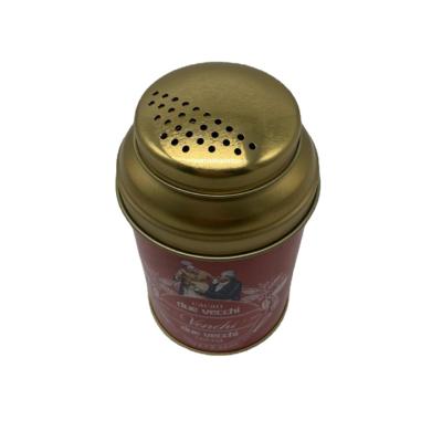 China New Design Food Wholesale Salt Tin Box Pepper Bottle Table Salt Tin Box Containers for sale