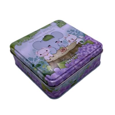 中国 Luxury Custom Recycled Materials Lunch Box Tin Box With Handle Tea Tin Box Made In Guangdong Factory 販売のため