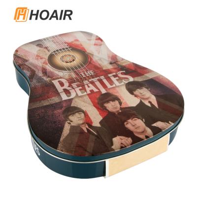 China Recyclable Irregular Shaped Guitar Tin Box for sale