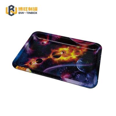 China Factory Beer Bar Custom Printed Metal Trays Serving Tin Bar Restaurant Metal Round Sealing Tray for sale